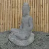  Product image 4 of the product “Sitting Buddha, Khmer Style, 71cm Height, Riverstone ”